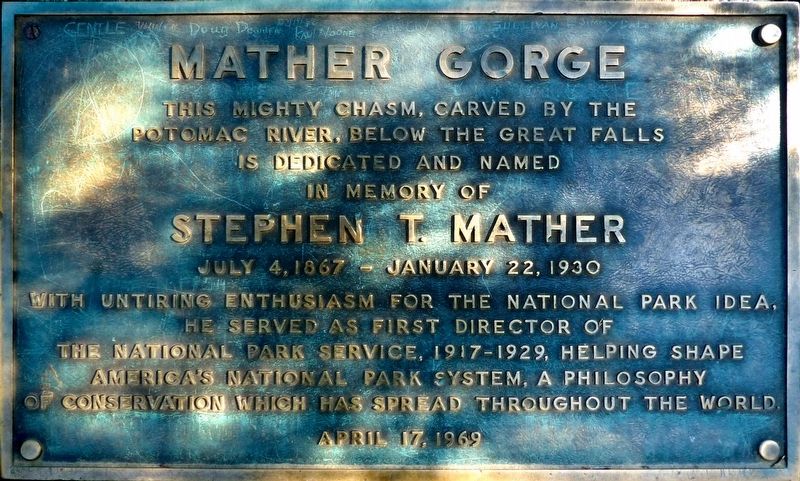 Mather Gorge Marker image. Click for full size.