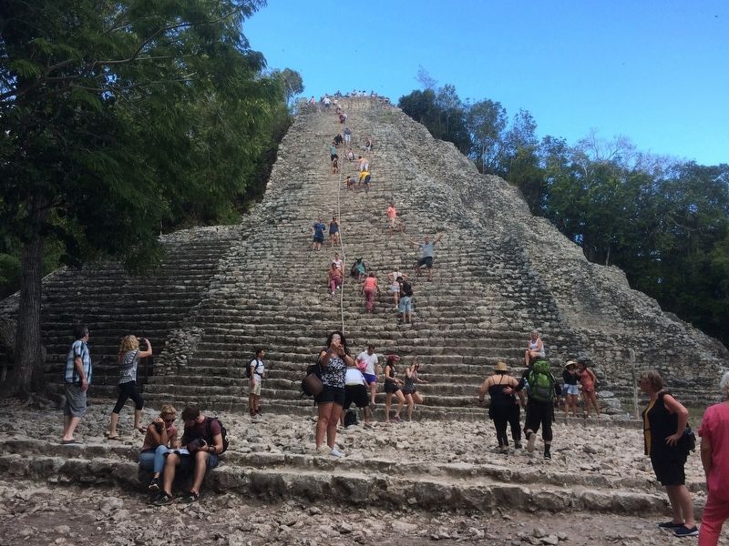 An additional view of the Nohoch Mul temple.. Click for full size. An additional view of the Nohoch Mul temple. image. Click for full size.