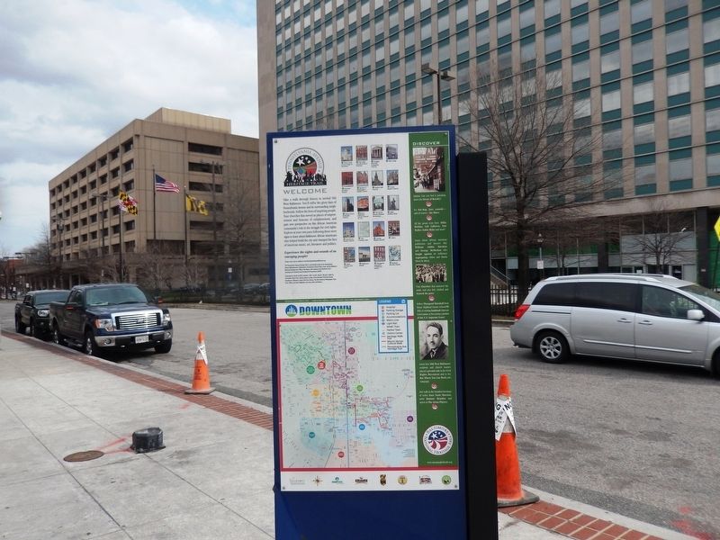 Take a Stroll Down the Main Street of the African American Experience Marker-(Reverese Side) Welcome. Click for full size. Take a Stroll Down the Main Street of the African American Experience Marker-(Reverese Side) Welcome image. Click for full size.