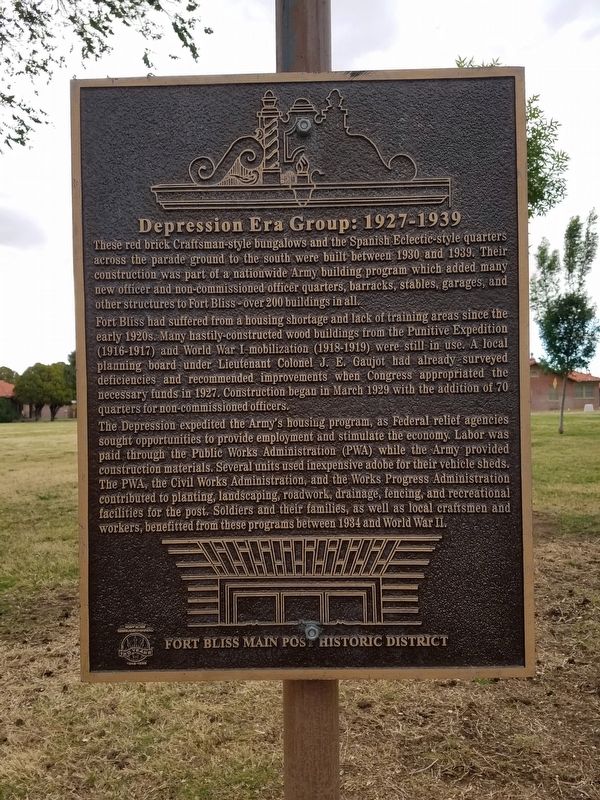Depression Era Group: 1927 - 1939 Marker. Click for full size. Depression Era Group: 1927 - 1939 Marker image. Click for full size.