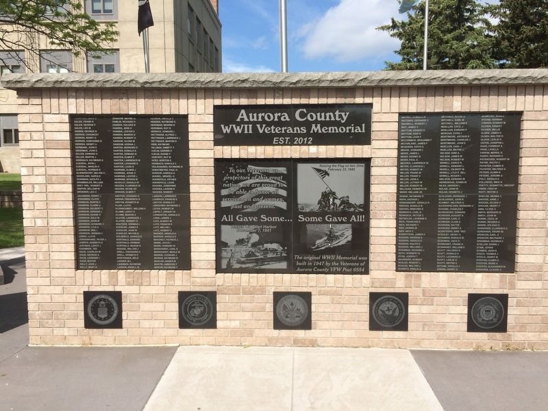 Aurora County Marker. Click for full size. Aurora County Marker image. Click for full size.