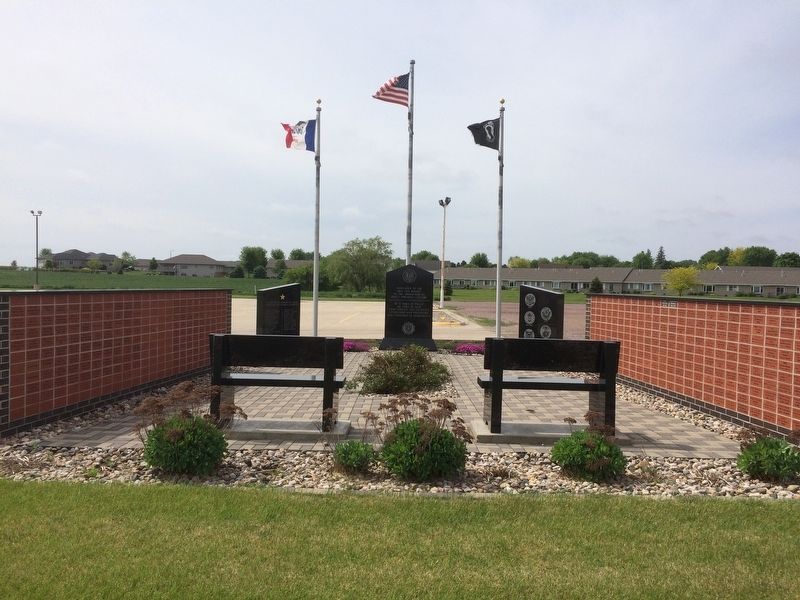 Hartley Iowa Veterans' Memorial Marker image. Click for full size.