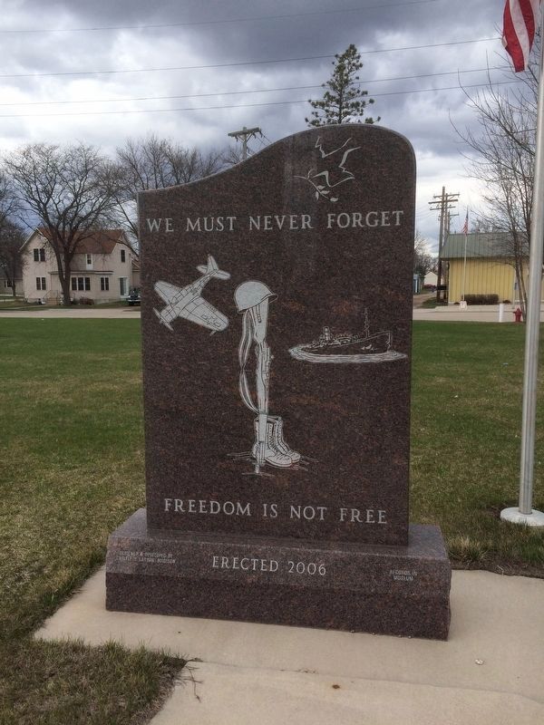 Madison Minnesota Veterans' Memorial Marker. Click for full size. Madison Minnesota Veterans' Memorial Marker image. Click for full size.