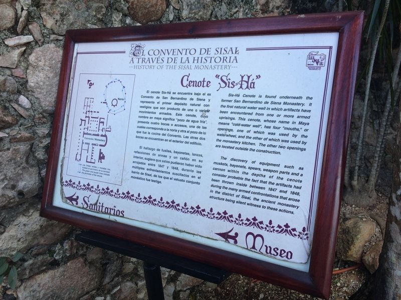 Cenote “Sis-Há” Marker. Click for full size. Cenote “Sis-Há” Marker image. Click for full size.