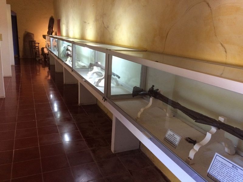 Weapons and other artifacts recovered from the cenote. image. Click for full size.