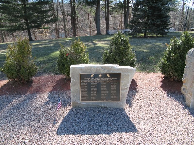 Bozrah World War II Monument image. Click for full size.