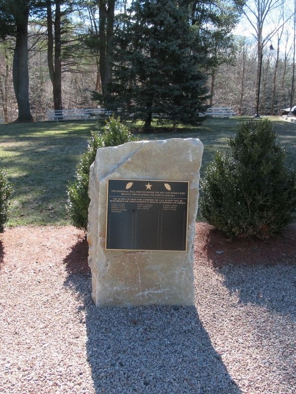 Bozrah Korean War Monument image. Click for full size.