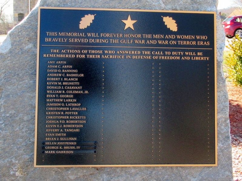Bozrah Gulf War & War on Terror Monument. Click for full size. Bozrah Gulf War & War on Terror Monument image. Click for full size.