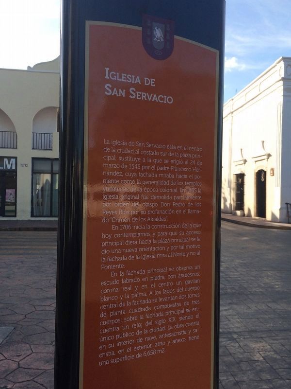 Church of San Servacio Marker. Click for full size. Church of San Servacio Marker image. Click for full size.