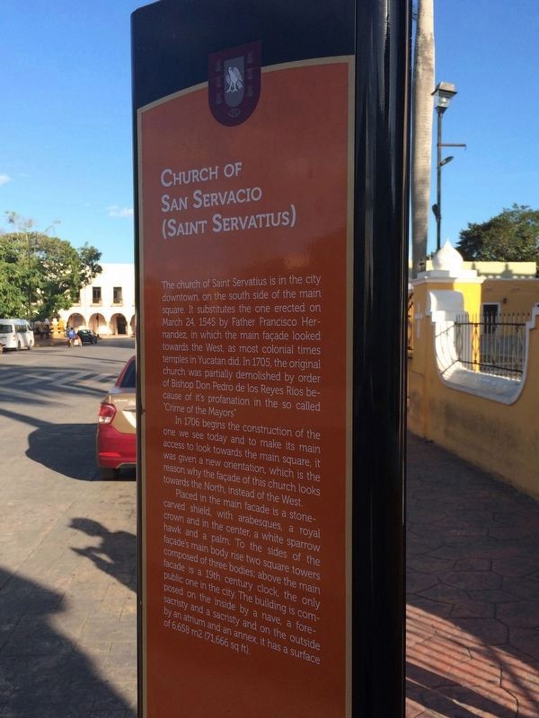 Church of San Servacio additional marker English text.. Click for full size. Church of San Servacio additional marker English text. image. Click for full size.