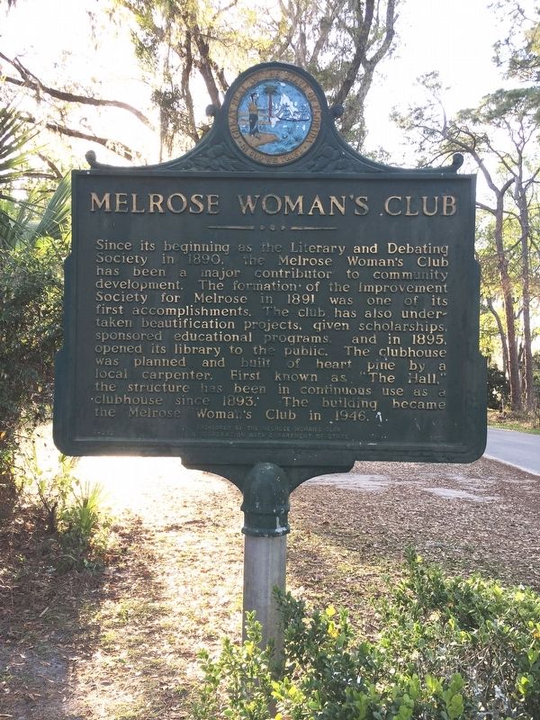 Melrose Woman's Club Marker image. Click for full size.