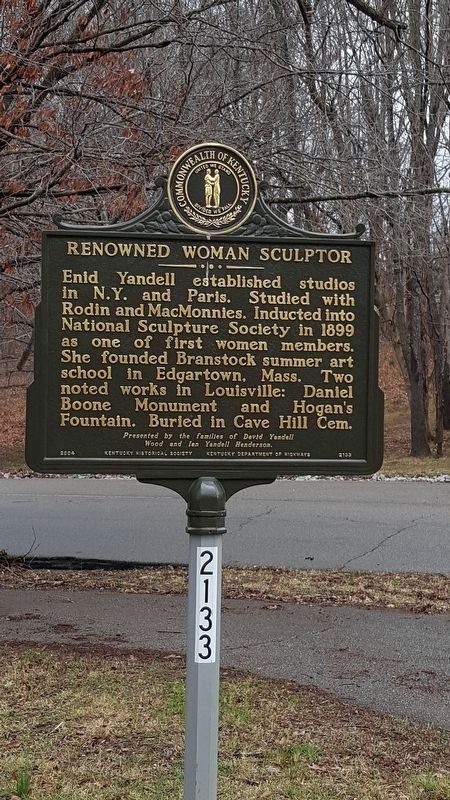Renowned Woman Sculptor Marker. Click for full size. Renowned Woman Sculptor Marker image. Click for full size.