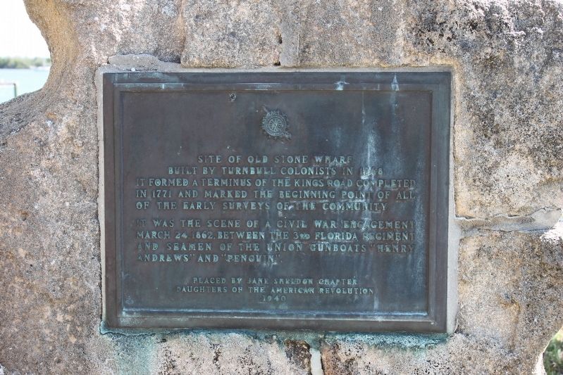 Site of Old Stone Wharf Marker image. Click for full size.