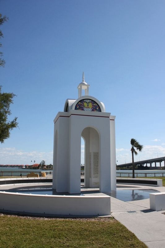 The New Smyrna Odyssey 1768-1777 Marker can be seen inside of memorial. Click for full size. The New Smyrna Odyssey 1768-1777 Marker can be seen inside of memorial image. Click for full size.