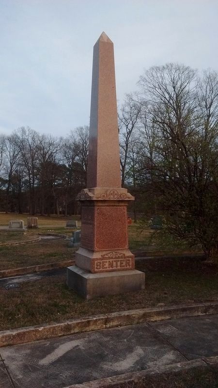 Dewitt Clinton Senter Grave Marker image. Click for full size.