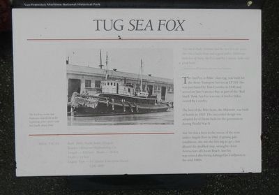 Tug <i>Sea Fox</i> Marker image. Click for full size.