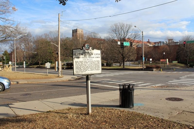 General Clifton Bledsoe Cates Marker. Click for full size. General Clifton Bledsoe Cates Marker image. Click for full size.