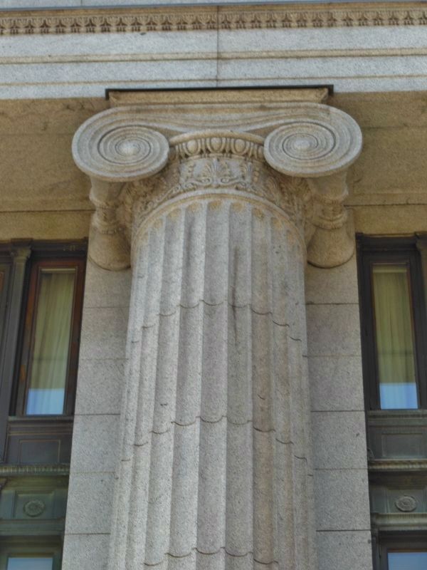 Church Administration Building Granite Pilaster Detail. Click for full size. Church Administration Building Granite Pilaster Detail image. Click for full size.