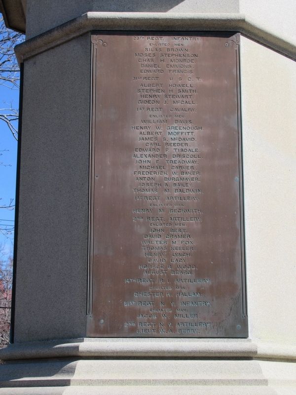 Norwich Soldier�s Monument image. Click for full size.