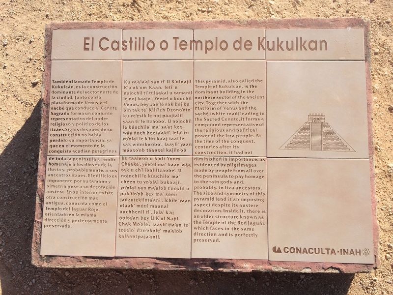 The Castle or Temple of Kukulcn Marker image. Click for full size.