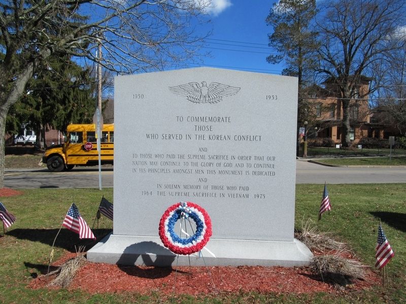 Norwich World War II & Korean War Monument image. Click for full size.