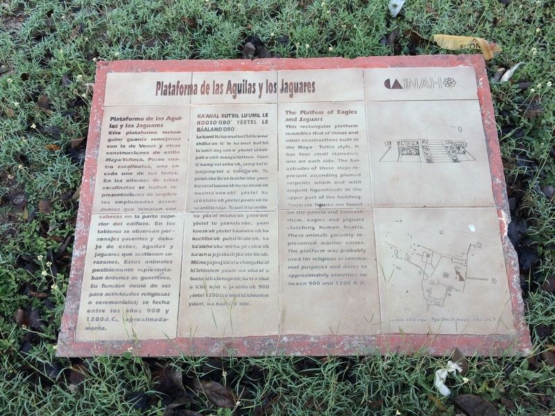 The Platform of Eagles and Jaguars Marker image. Click for full size.