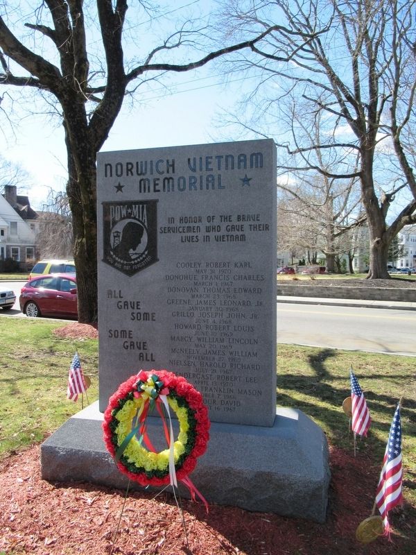 Norwich Vietnam War Memorial image. Click for full size.