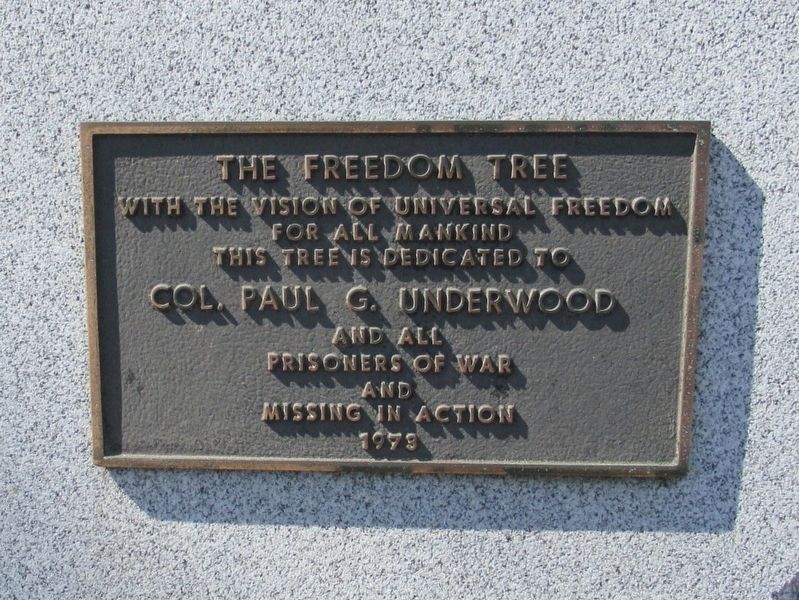 The Freedom Tree Marker image. Click for full size.