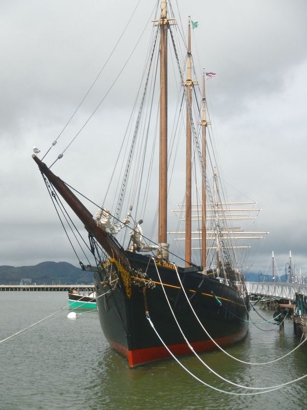 Schooner <i>C.A. Thayer</i> image. Click for full size.
