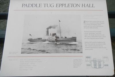 Paddle Tug <i>Eppleton Hall</i> Marker image. Click for full size.