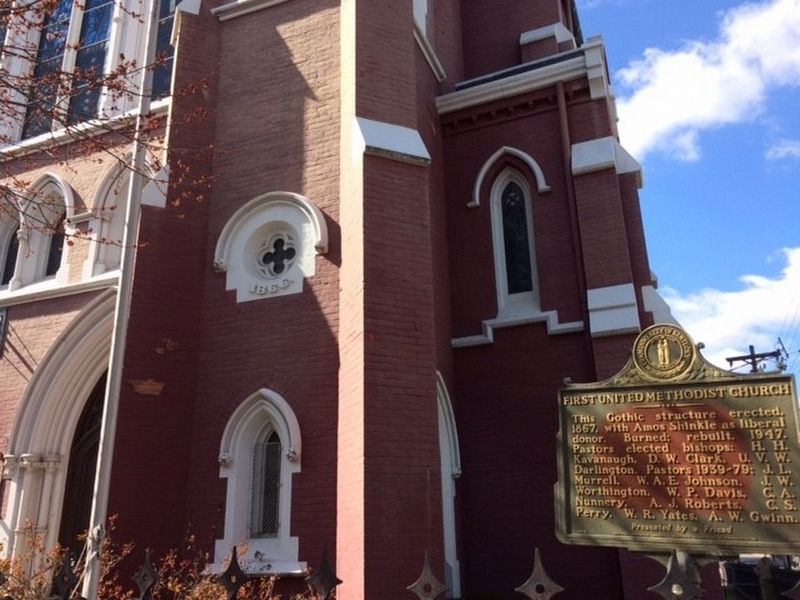 First United Methodist Church Marker. Click for full size. First United Methodist Church Marker image. Click for full size.