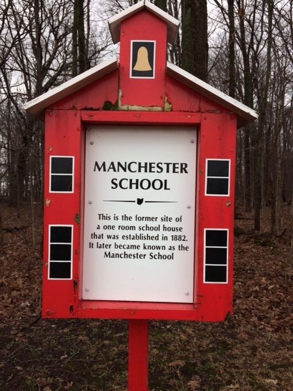 Manchester School Marker. Click for full size. Manchester School Marker image. Click for full size.