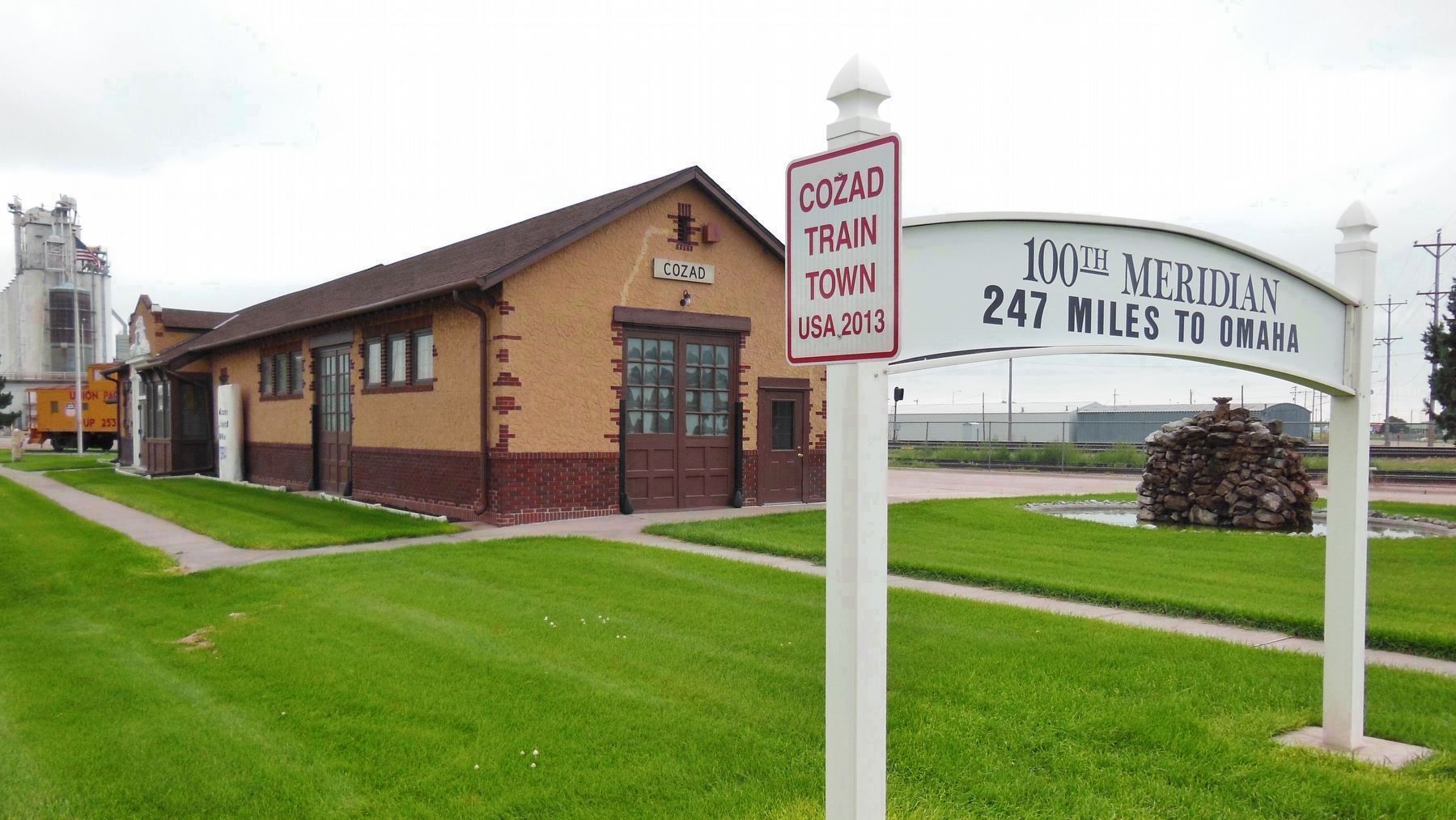 247 Miles from Omaha sign image. Click for full size.