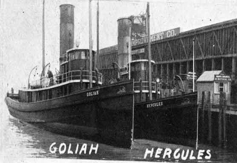 Steam Tug <i>Hercules </i> Marker image. Click for full size.