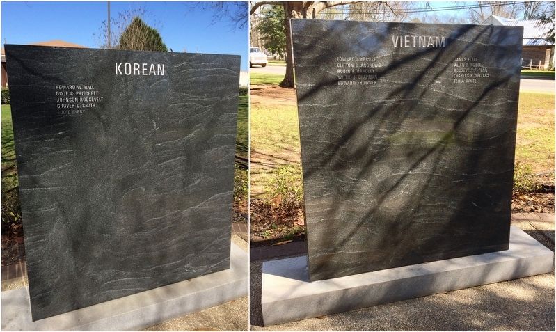 Korean War and Vietnam War Honor Roll image. Click for full size.