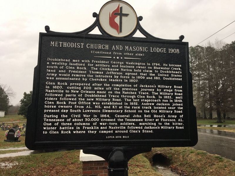 Methodist Church and Masonic Lodge 1908 Marker. Click for full size. Methodist Church and Masonic Lodge 1908 Marker image. Click for full size.