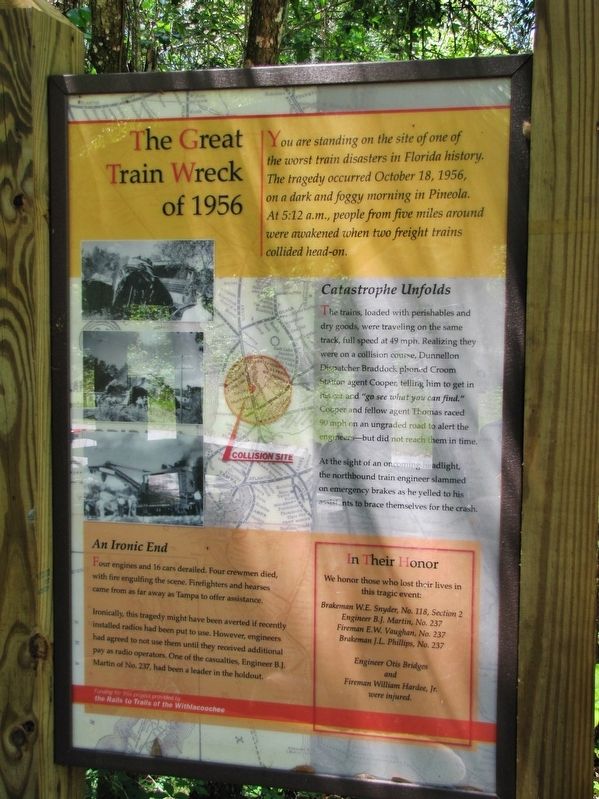 The Great Train Wreck of 1956 Marker image. Click for full size.