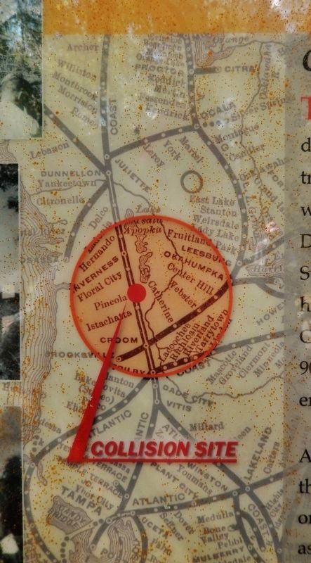 Great Train Wreck of 1956 (<b><i>collision site detail</b></i>) image. Click for full size.