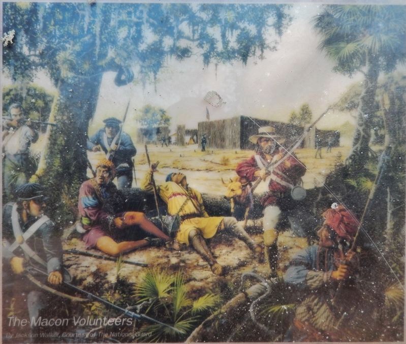 Macon Volunteers (<b><i>marker detail</b></i>) image. Click for full size.