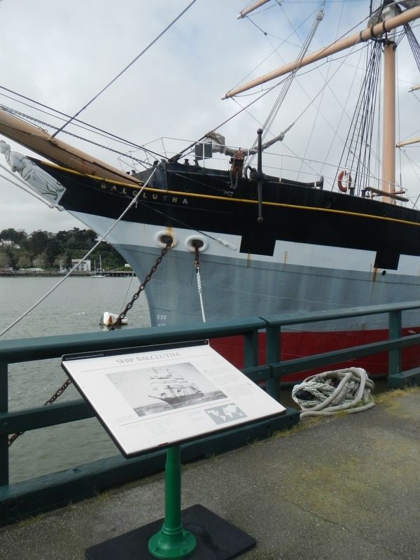 Ship <i>Balclutha</i> and Marker image. Click for full size.