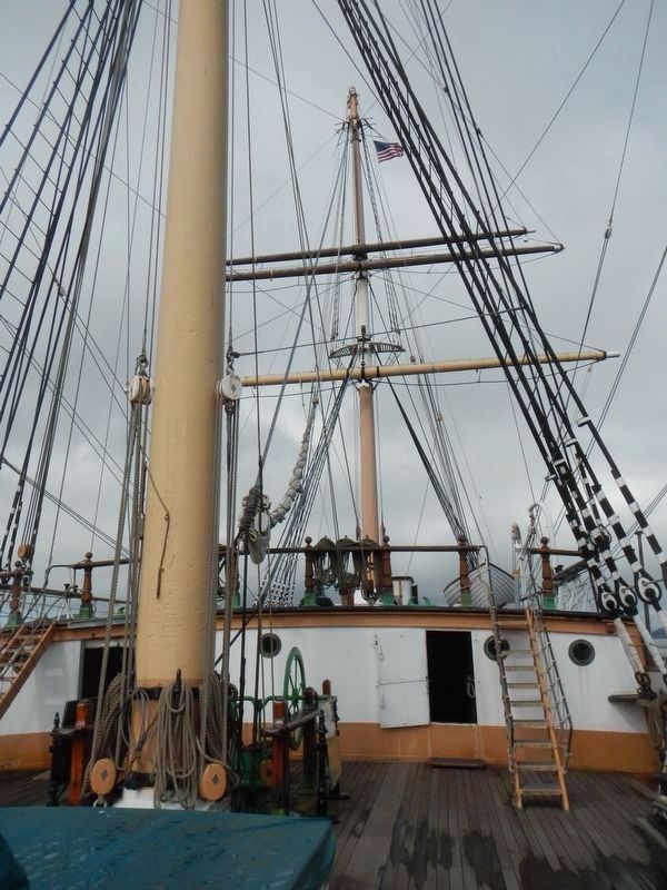 Main and mizzen masts of the Ship <i>Balclutha</i> image. Click for full size.
