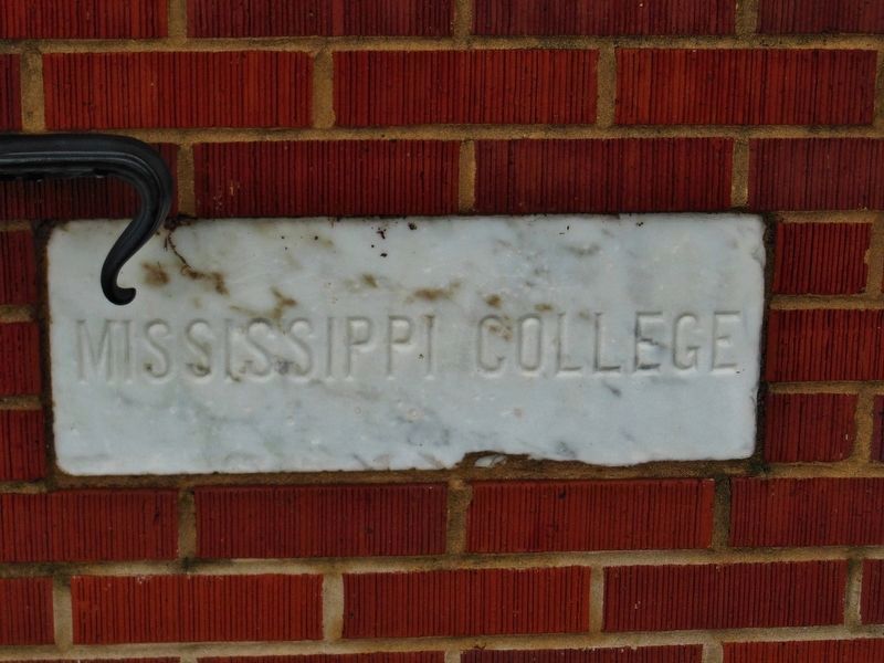 Mississippi College Stone (<b><i>near marker</b></i>) image. Click for full size.