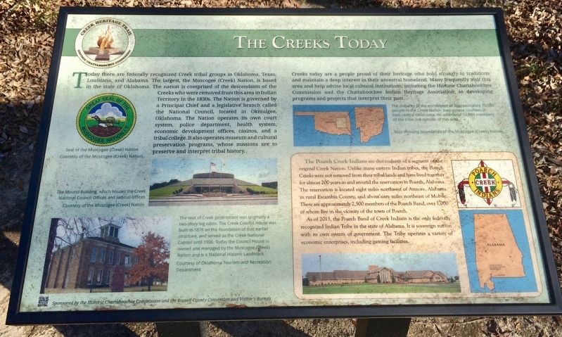 The Creeks Today Marker image. Click for full size.