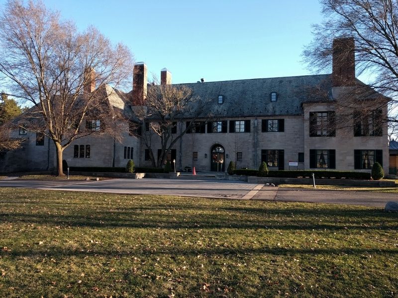 Earhart Manor Marker - View from North. Click for full size. Earhart Manor Marker - View from North image. Click for full size.