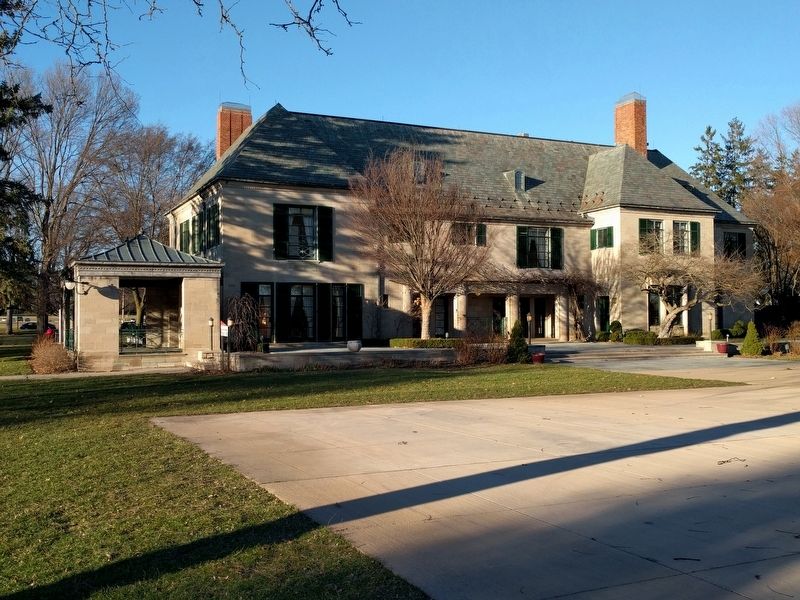 Earhart Manor Marker - View from South. Click for full size. Earhart Manor Marker - View from South image. Click for full size.