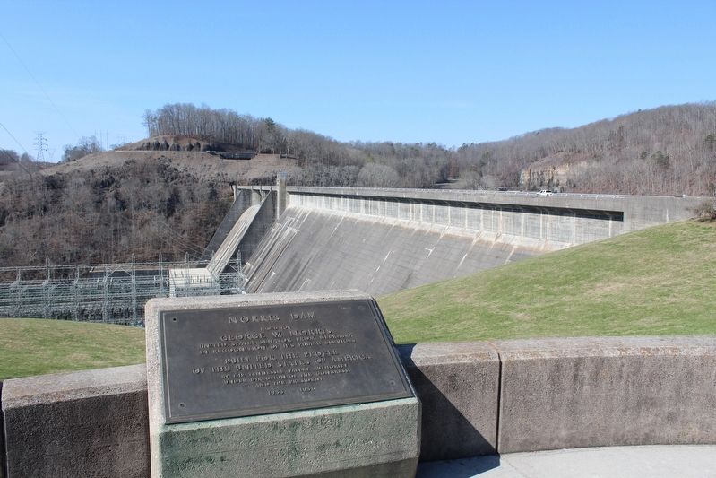 Norris Dam Marker. Click for full size. Norris Dam Marker image. Click for full size.