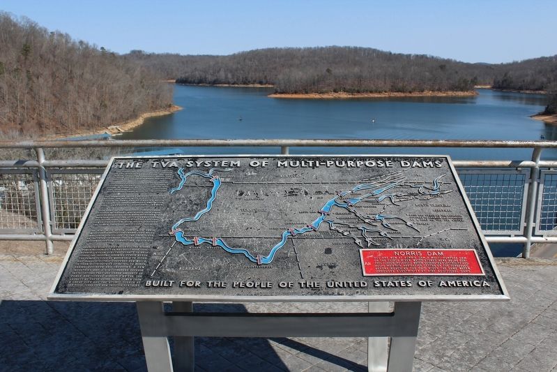 The TVA System of Multi-Purpose Dams Marker image. Click for full size.