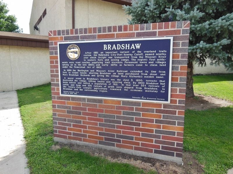 Bradshaw Marker (<b><i>wide view</b></i>). Click for full size. Bradshaw Marker (<b><i>wide view</b></i>) image. Click for full size.