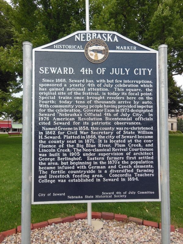 Seward, 4th of July City Marker image. Click for full size.