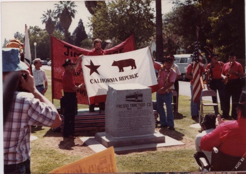 Fresno Traction Company Marker image. Click for full size.